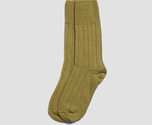 Botanical Green Alpaca Bed Socks
