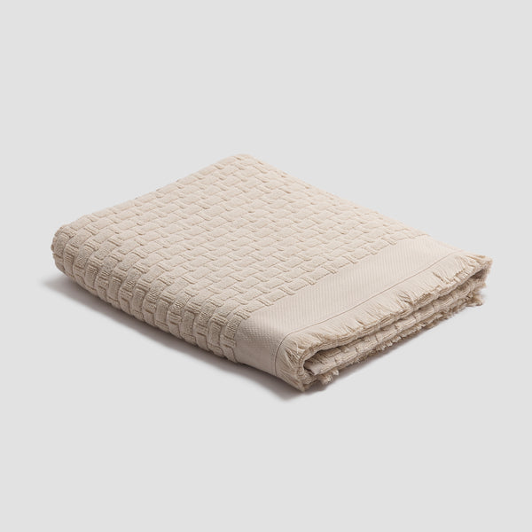 Birch Basketweave Cotton Towels