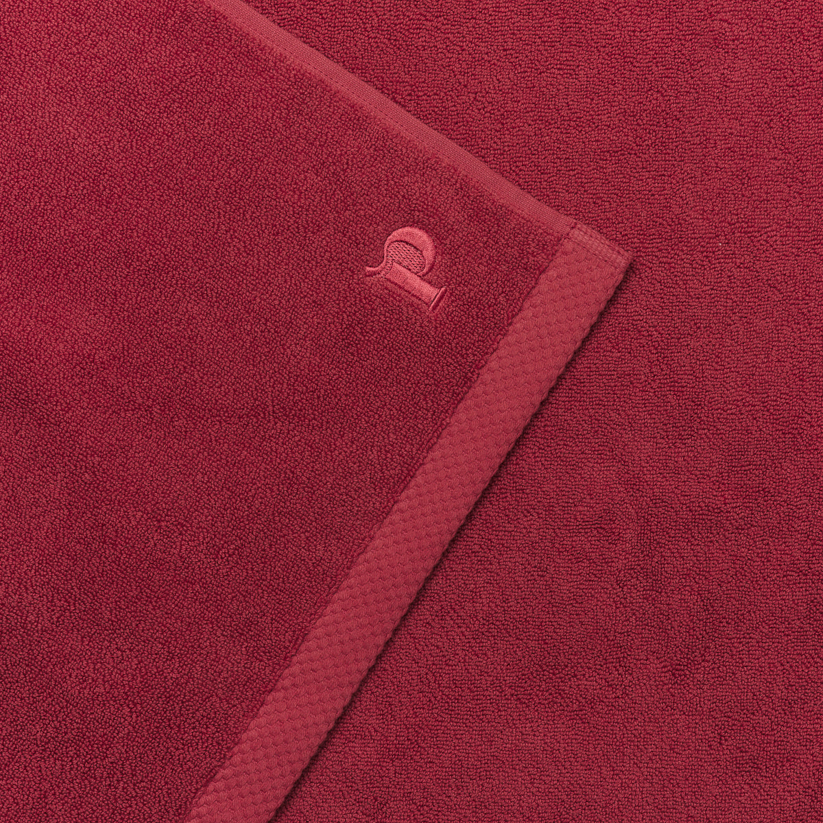 Mineral Red Organic Cotton Bath Mat Piglet in Bed US