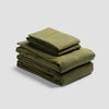 Olive Green Flannel Cotton Sheet Set