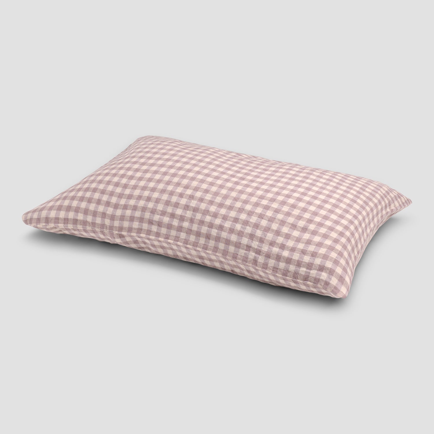 Elderberry Gingham Linen Bedding