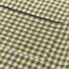 Botanical Green Gingham Linen Apron Detail