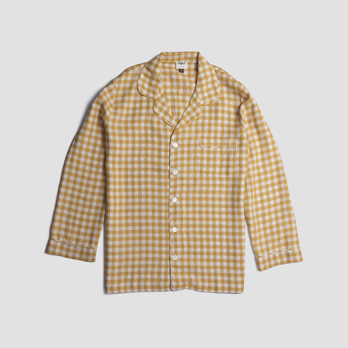 Men's Honey Gingham Pajama Shirt