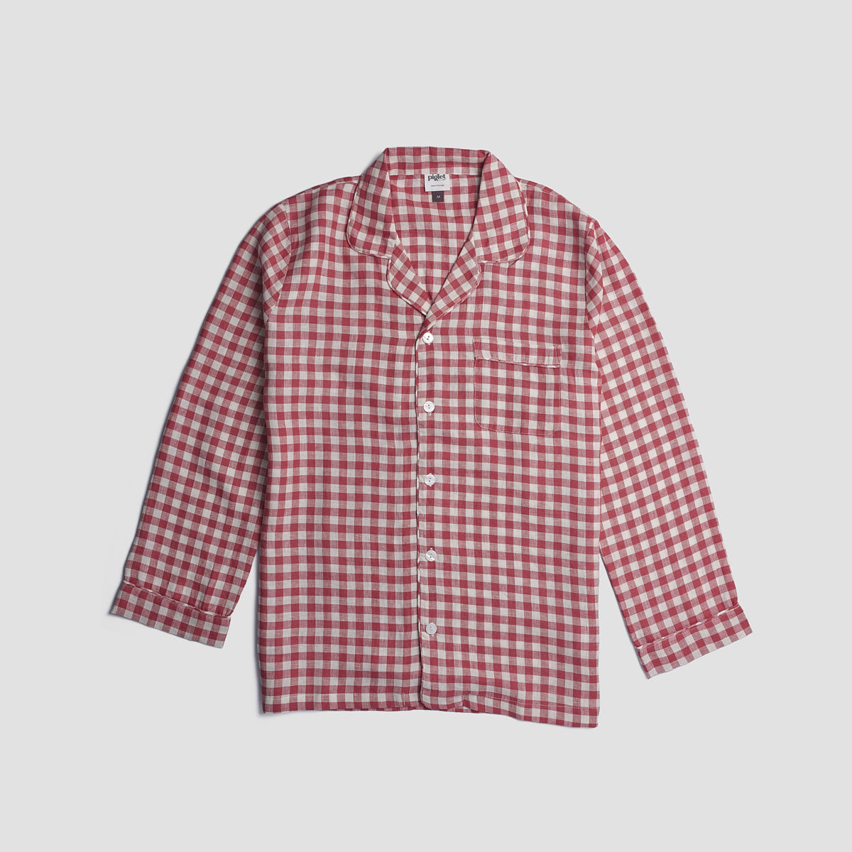 Men's Mineral Red Gingham Pajama Shirt