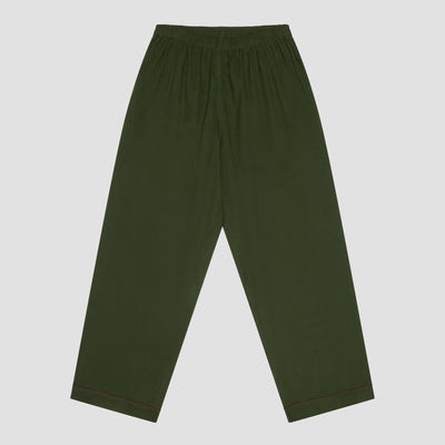 Men's Fern Green Linen Pajama Pants