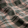 Fern Green Plaid Linen Sheet Set