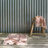 Sand Shell Stripe Cotton Bath Mat