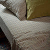 Laurel Green Plaid Linen Sheet Set