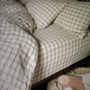 Natural Plaid Linen Sheet Set