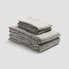 Laurel Green Plaid Linen Sheet Set