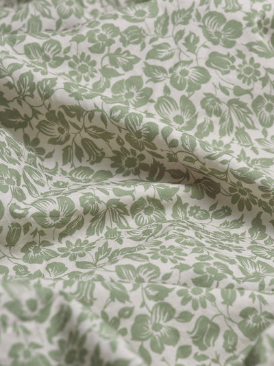 Pear Meadow Floral Cotton Pillowcases (Pair) - Piglet in Bed US