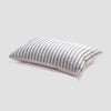 Warm Blue Seersucker Stripe Cotton Pillowcase 