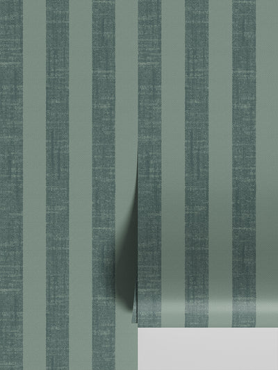 Pine Green Pembroke Stripe Wallpaper