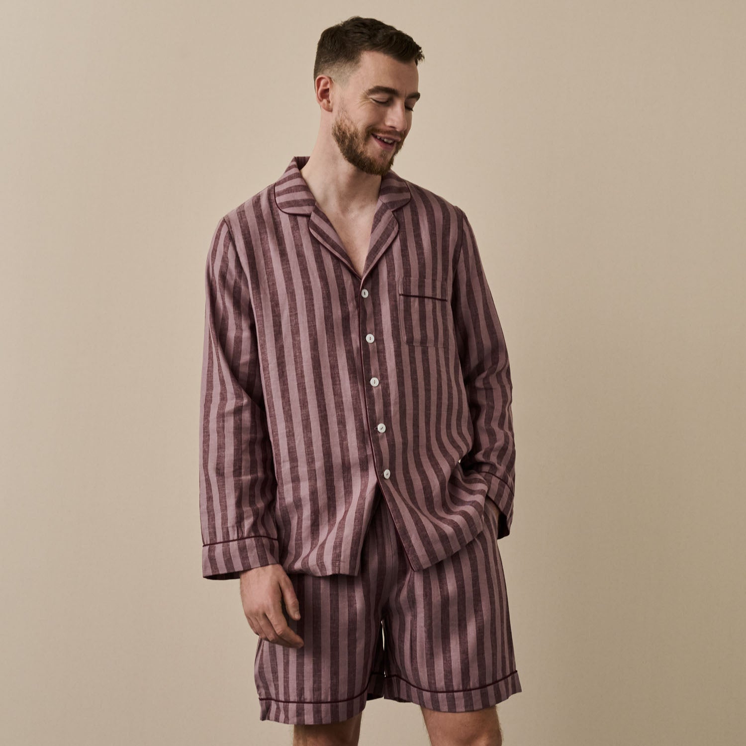 Men's Linen Short Sets