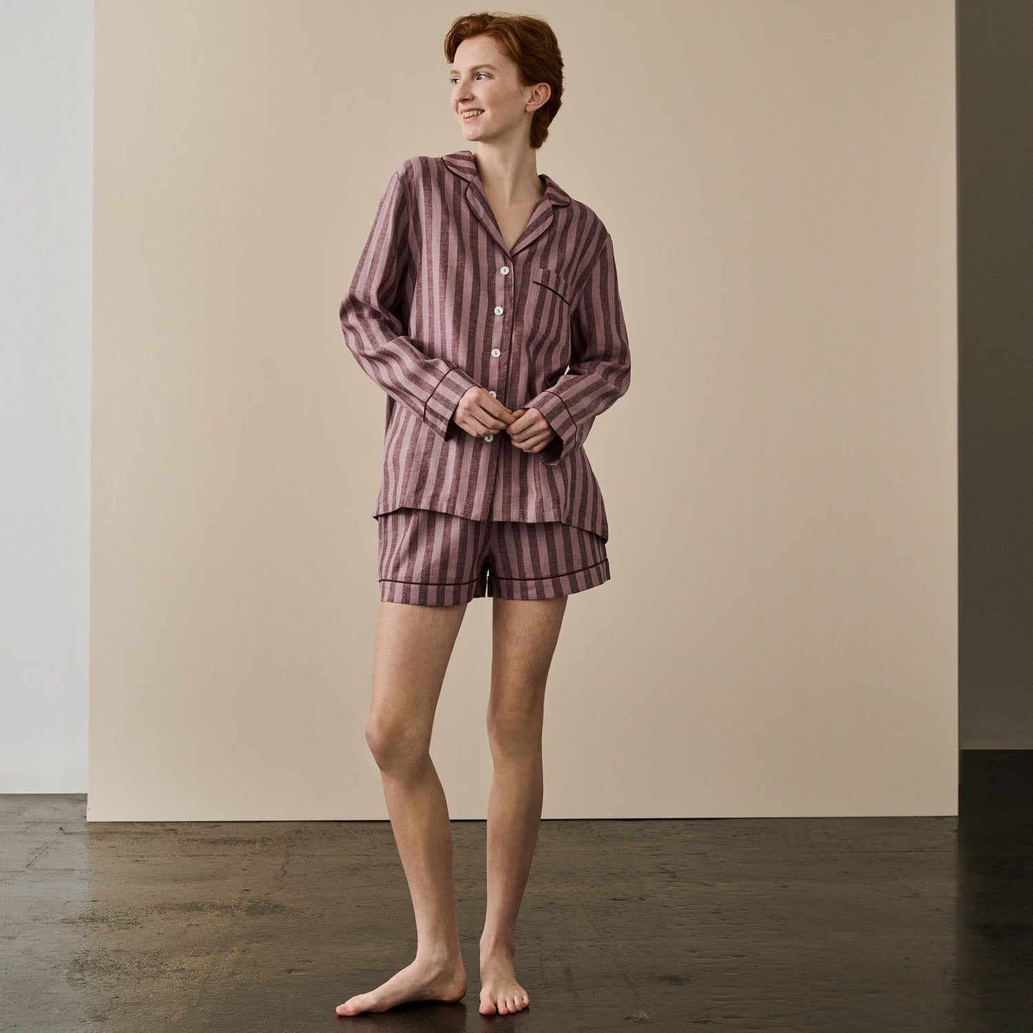 Women's Linen Pajama Shorts