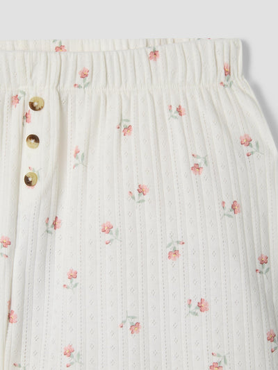 Posy Bud Pointelle Shorts - alternate image