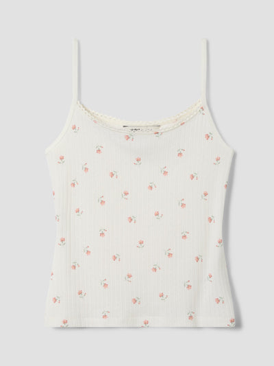 Posy Bud Pointelle Cami Vest