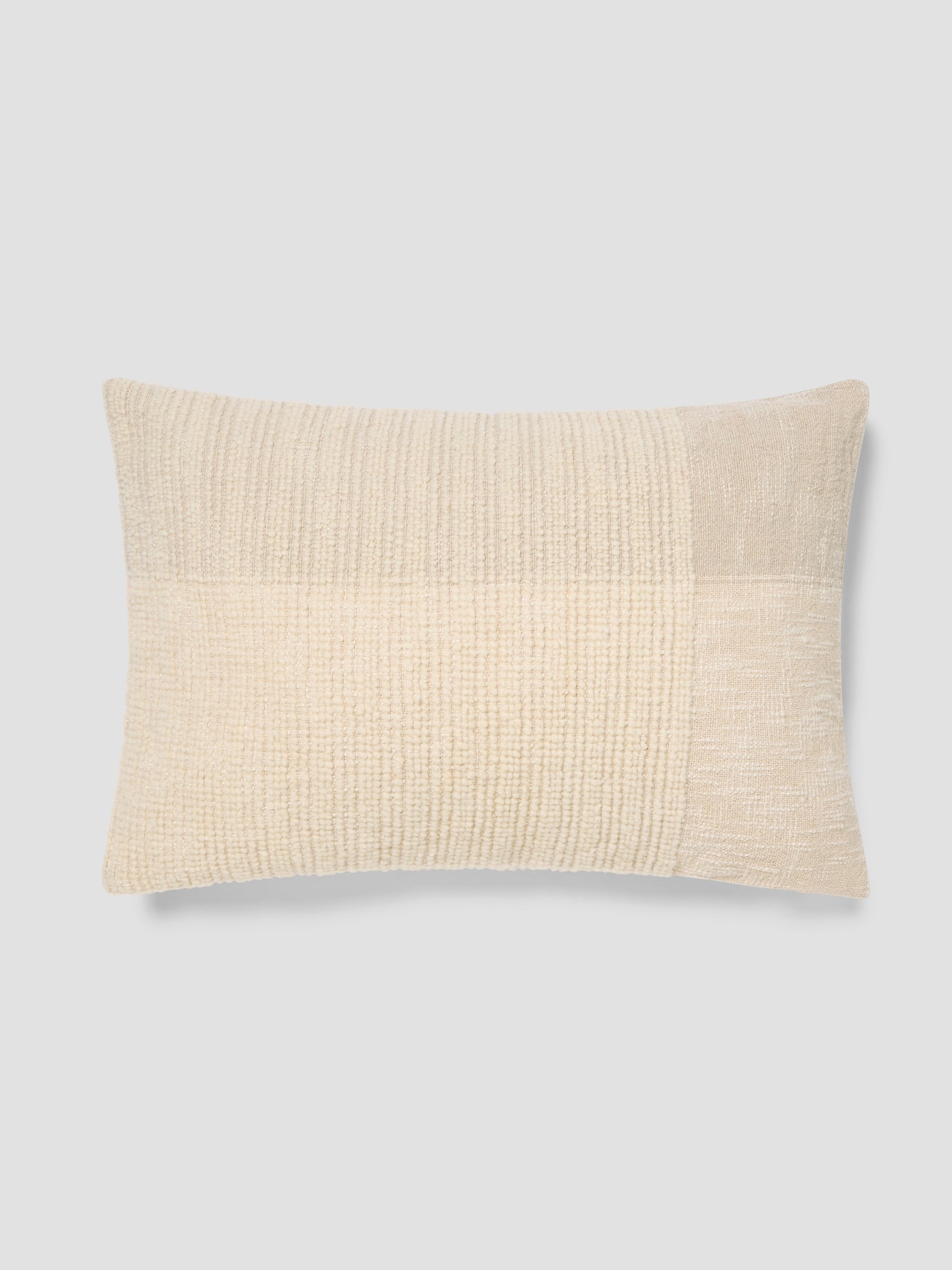 Soft Cross Weave Wool Rectangle Cushion Cover