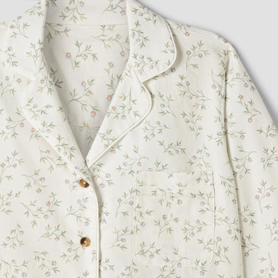 Spring Sprig Floral Cotton Pajama Set