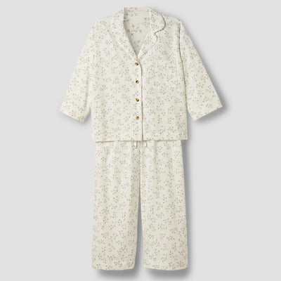 Spring Sprig Floral Cotton Pajama Set