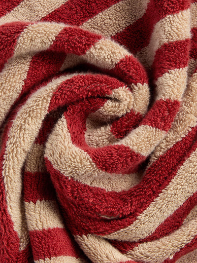 Sandstone Red Pembroke Stripe Cotton Hair Wrap - alternate image