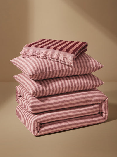Sleep & Soak Rhubarb & Rose Stripe Gift Set