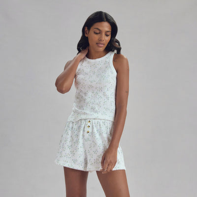 Spring Sprig Pointelle Shorts