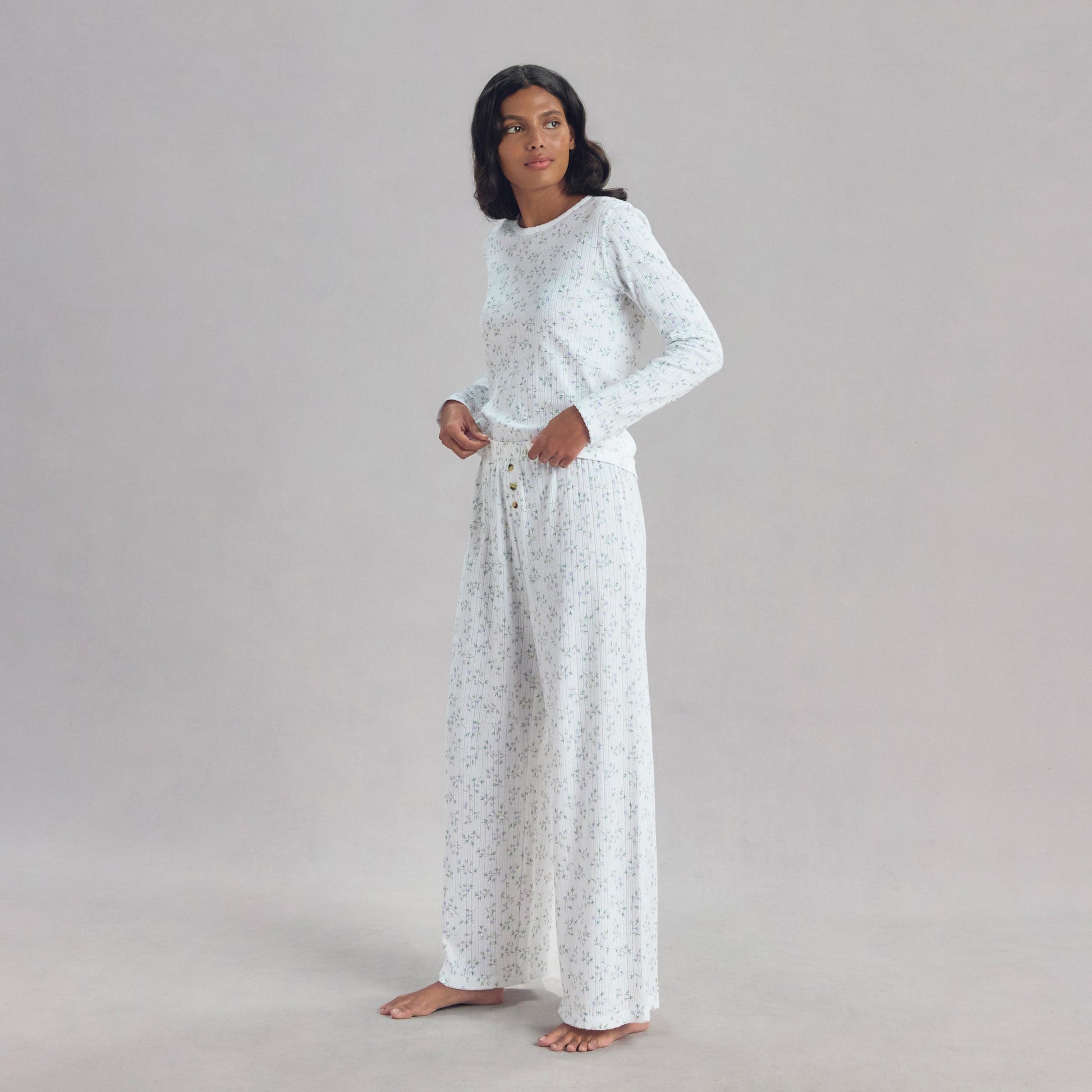 Spring Sprig Pointelle Pants