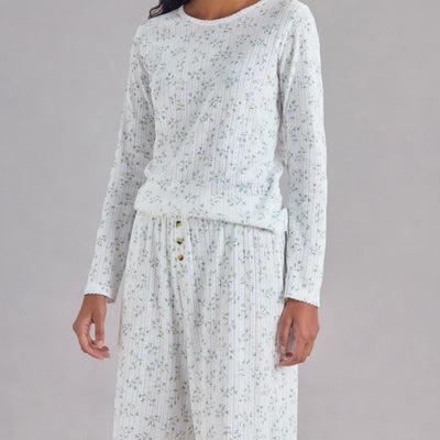 Spring Sprig Pointelle Pants