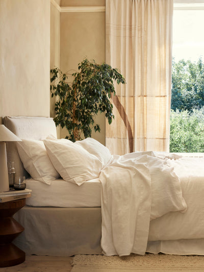 Pearl 100% Linen Duvet Cover - alternate image