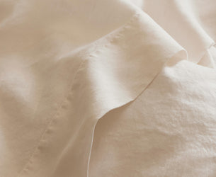 Pearl Linen Blend Pillowcase (Pair) - Piglet in Bed US