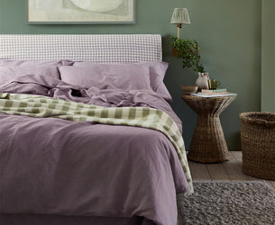 Elderberry Linen Blend Duvet Cover