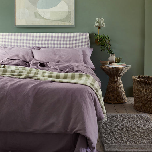 Elderberry 100% Linen Duvet Cover