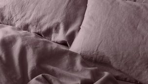 Elderberry Linen Blend Pillowcase (Pair) - Piglet in Bed US