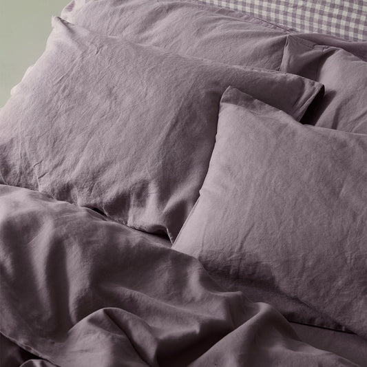 Elderberry 100% Linen Pillowcases (Pair)