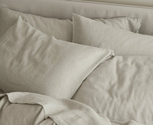 Oatmeal Linen Blend Pillowcase (Pair)
