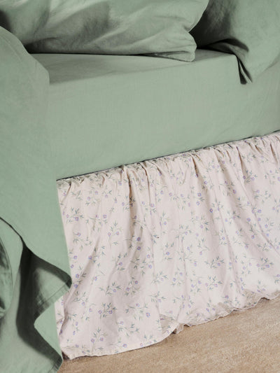 Spring Sprig Cotton Bed Skirt