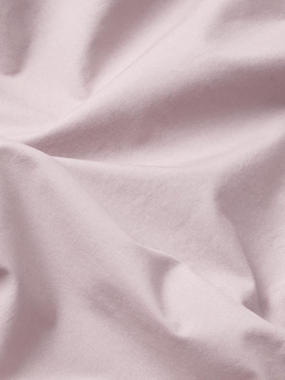 French Rose Washed Cotton Percale Fitted Sheet