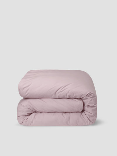 French Rose Washed Cotton Percale Duvet Cover - alternate image