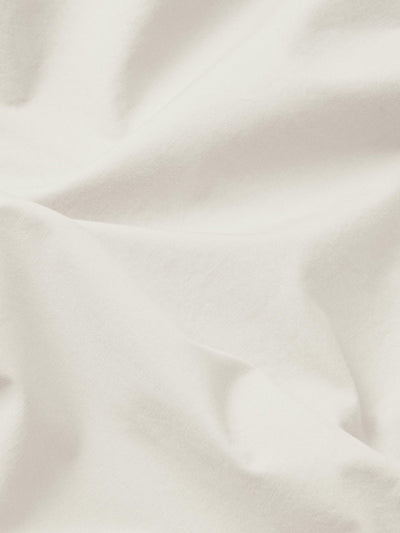 Parchment Washed Cotton Percale Flat Sheet - alternate image