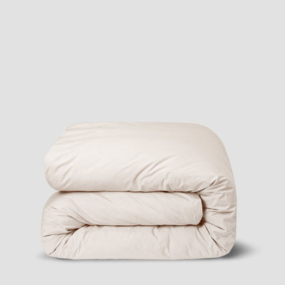 Parchment Washed Cotton Percale Duvet Cover