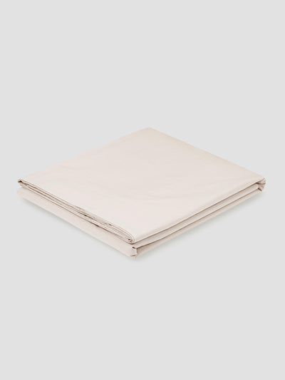 Parchment Washed Cotton Percale Flat Sheet