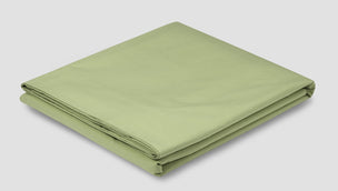 Pear Washed Cotton Percale Flat Sheet - Piglet in Bed US
