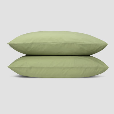 Pear Washed Cotton Percale Pillowcases (Pair) - alternate image