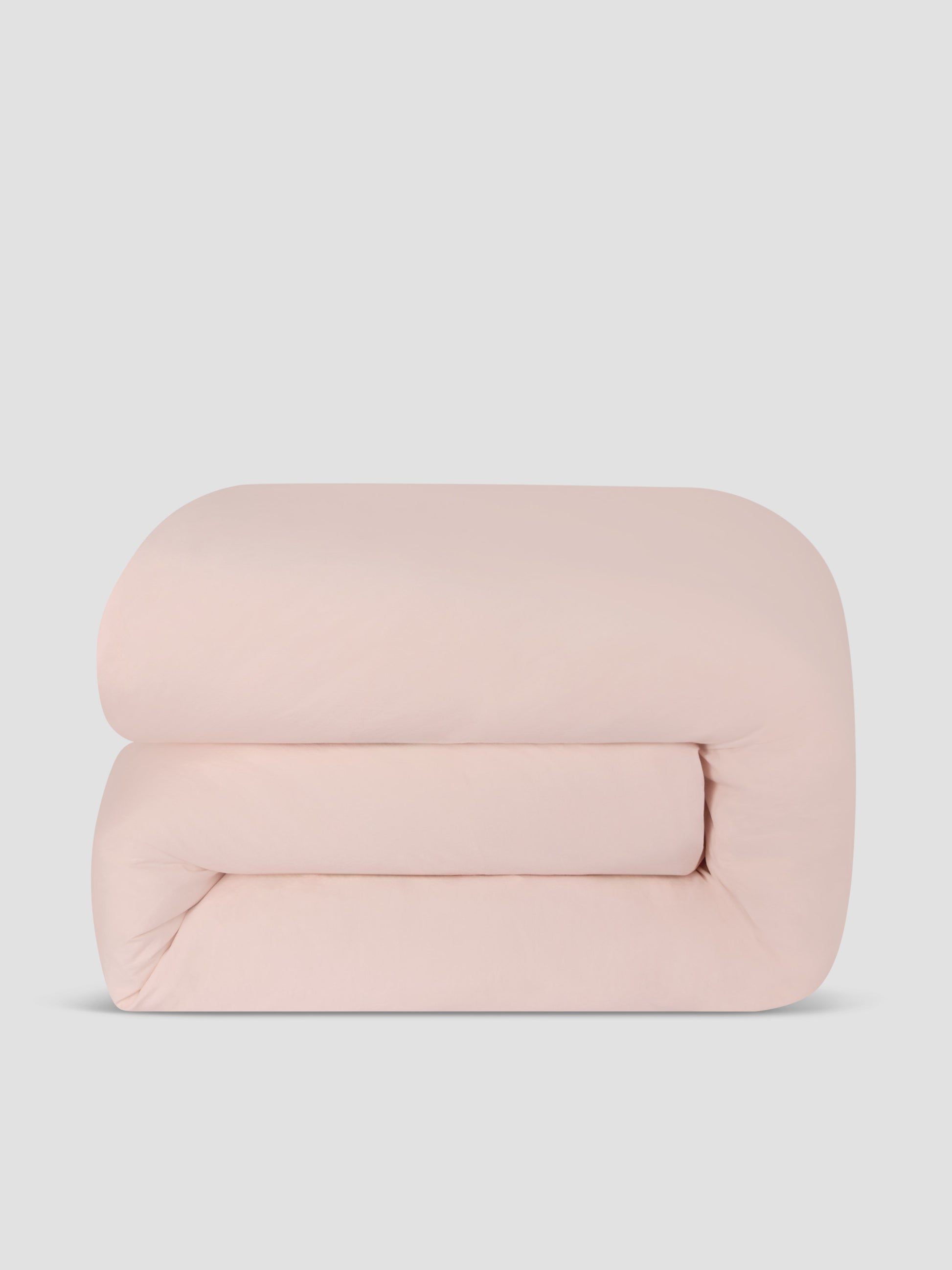 Poetic Pink Washed Cotton Percale Duvet Cover - Piglet in Bed US