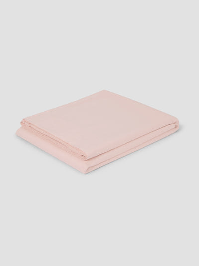 Poetic Pink Washed Cotton Percale Flat Sheet - Piglet in Bed US
