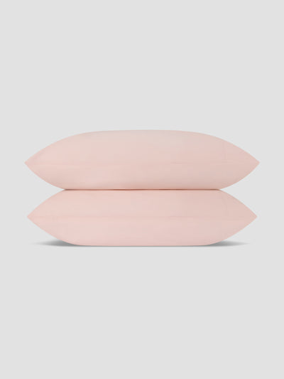 Poetic Pink Washed Cotton Percale Pillowcases (Pair) - Piglet in Bed US