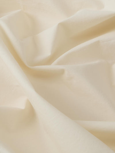 Mindful Cream Washed Cotton Percale Fitted Sheet