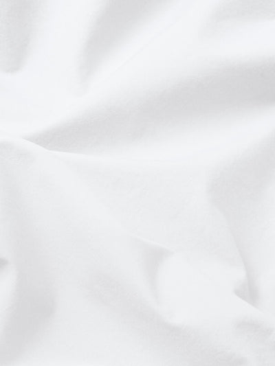 White Washed Cotton Percale Fitted Sheet