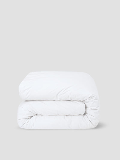 White Washed Cotton Percale Duvet Cover